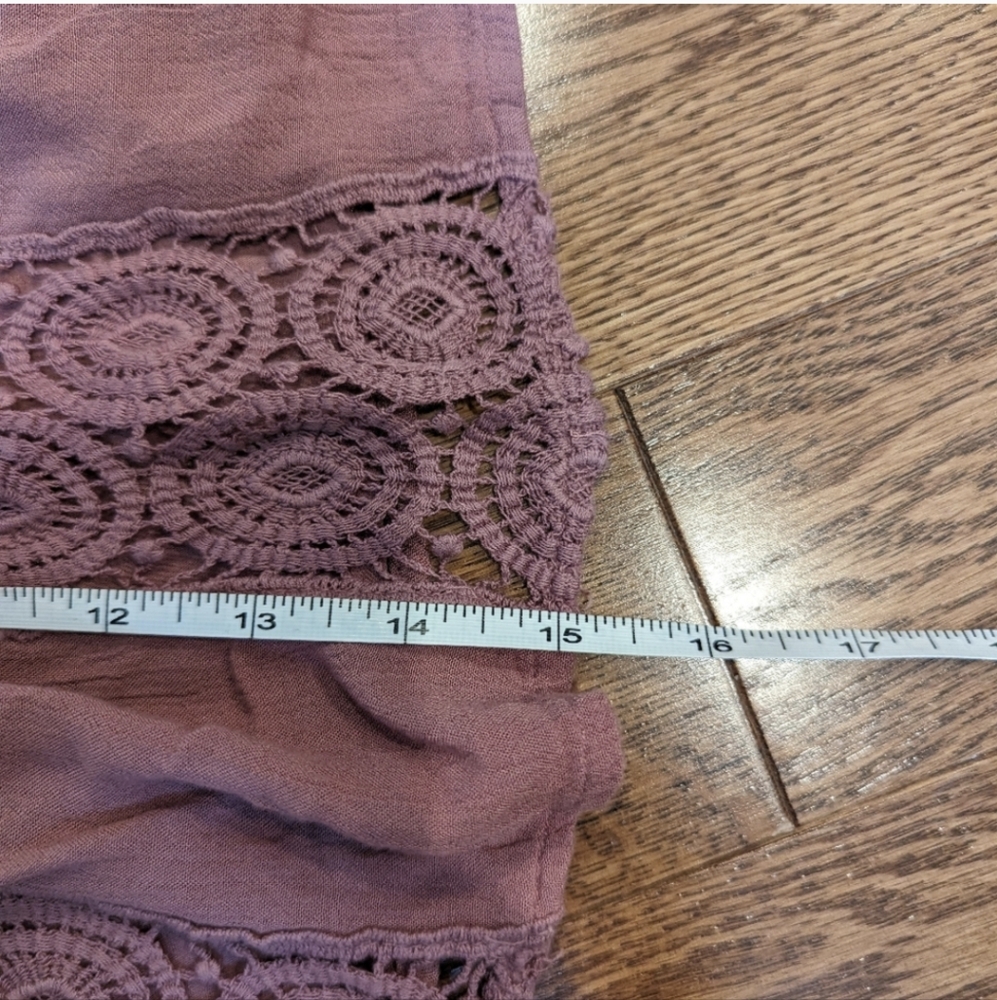 American Eagle top off the shoulder boho crop top XS NWT - Picture 11 of 11